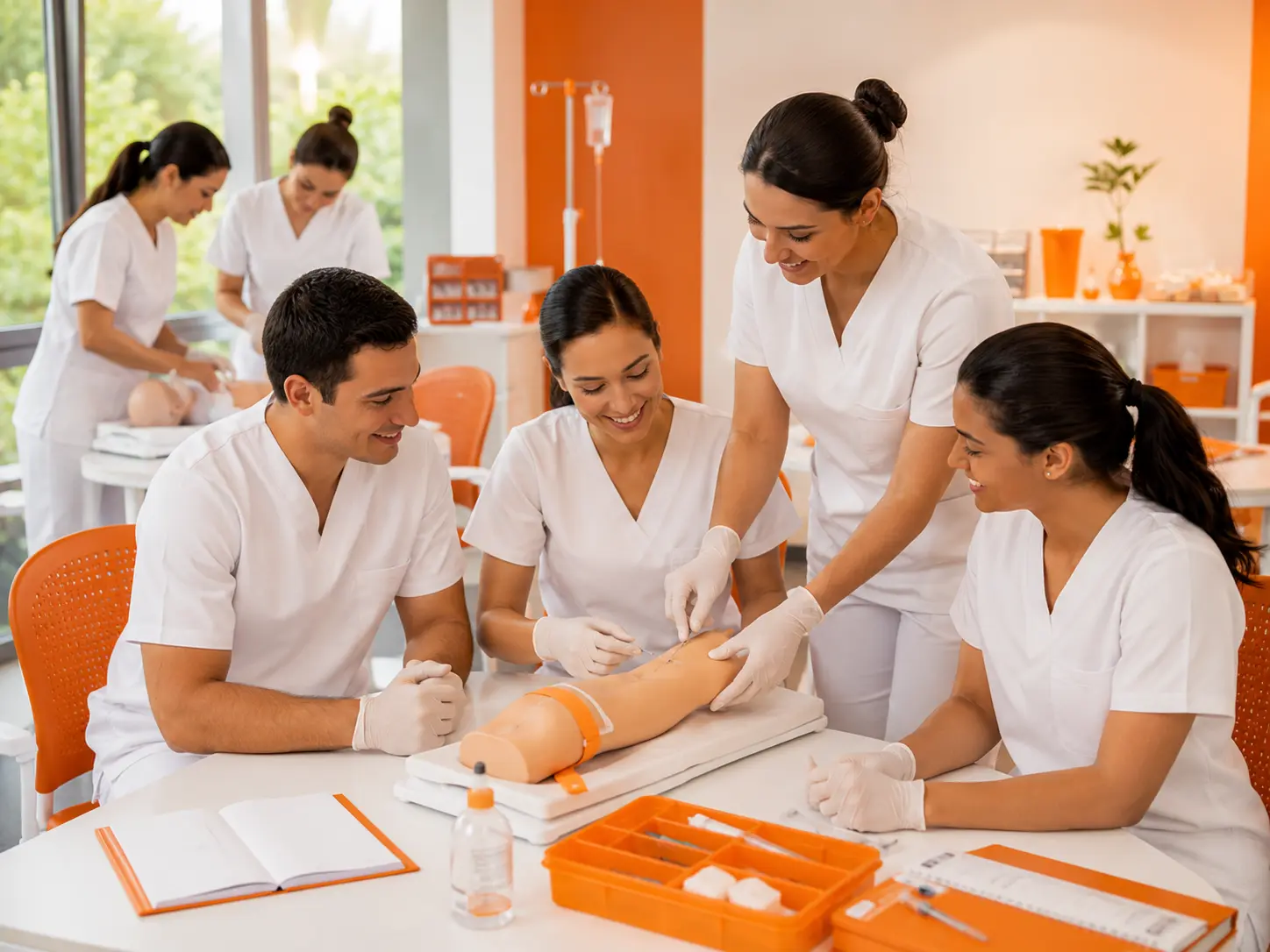 Formación práctica de Auxiliar de Enfermería en TOP aul@