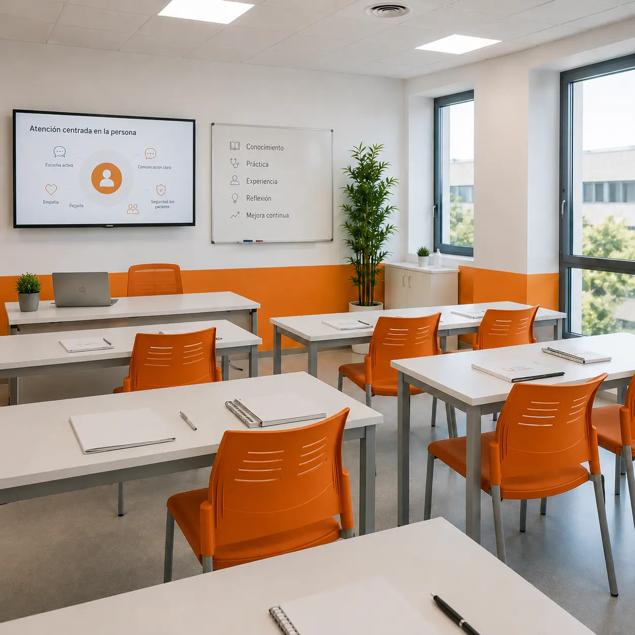 Ambiente cercano en las aulas de TOP aul@